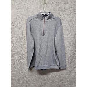 Tommy Bahama Gray 1/4 Zip Reversible Long Sleeve Pullover Sweater Men's‎ Size: L